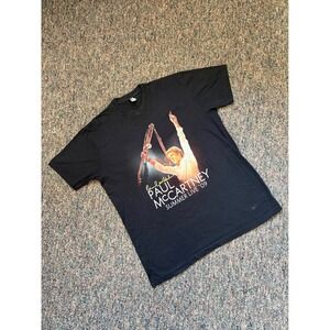 Vintage y2kPaul‎ McCartney Summer Live 09 Black T Shirt Men's Concert Tour Tee